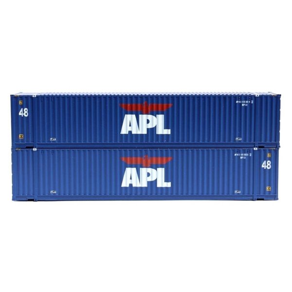 Jacksonville Terminal 48 ft. N Scale APL High Cube 3-42-3 Container Set - No.3 JTC485019